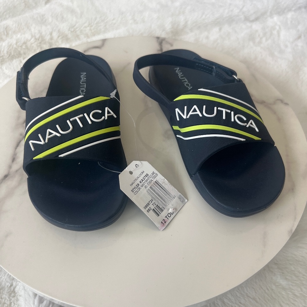 Nautica Kids Toddler Athletic Slide Pool Sandal |Boys: NWT